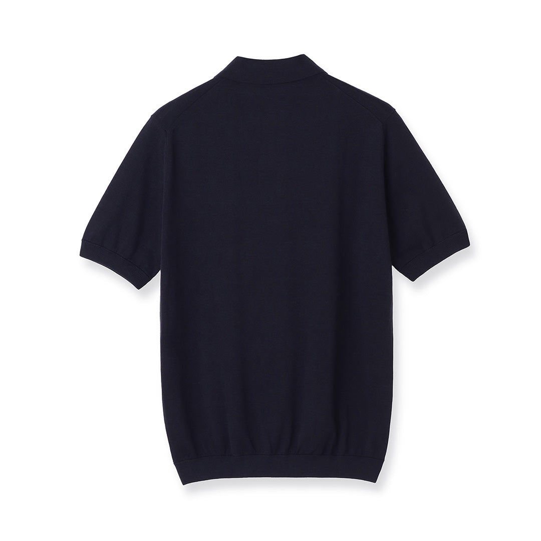 【Renewal】Knit Polo-shirt Color: Navy