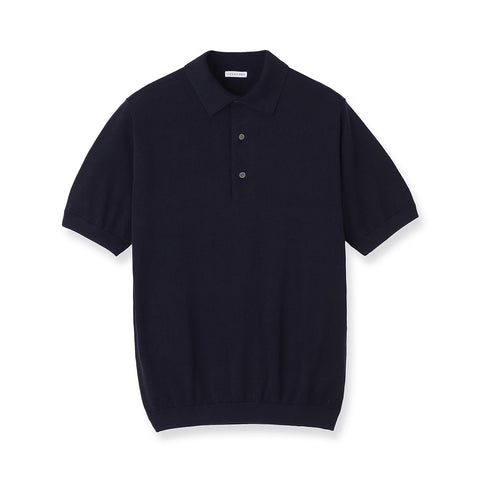 【Renewal】Knit Polo-shirt Color: Navy