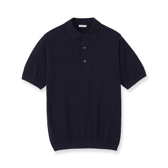 【Renewal】Knit Polo-shirt Color: Navy