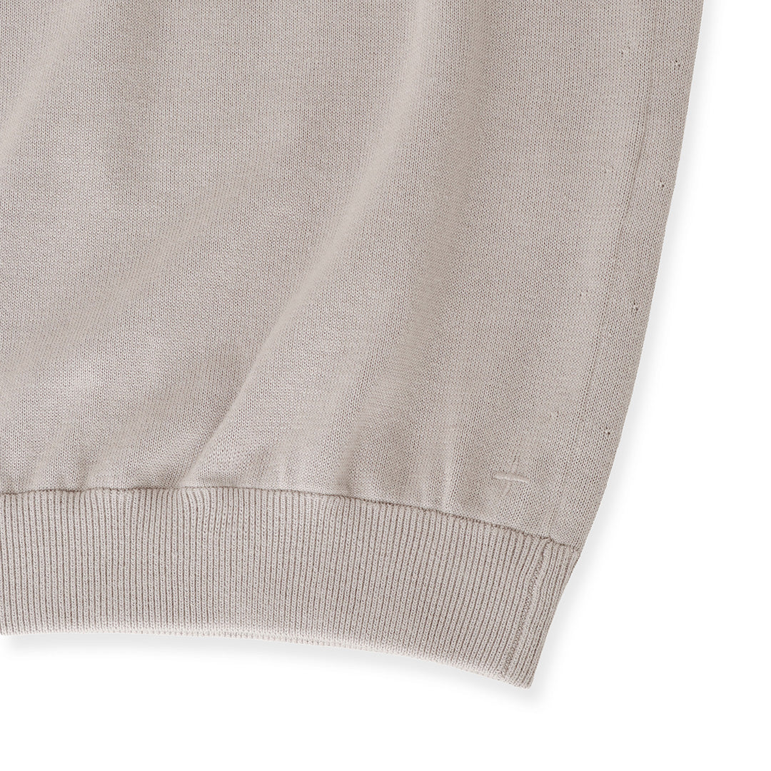 【Renewal】Knit Polo-shirt Color: Sand