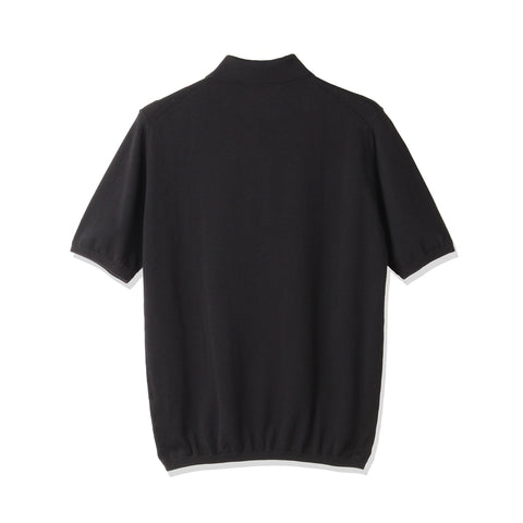 スビンプラチナム ニットポロシャツ ブラック | ＋CLOTHET ONLINE