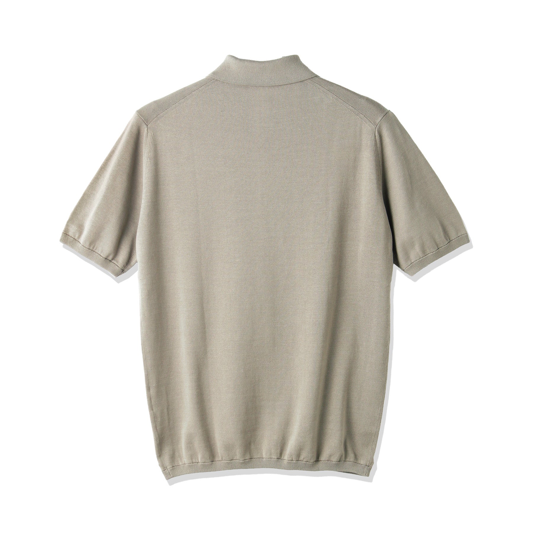 【CO】 BROWN-BEIGE CASHMERE rib-knit polo CO】 BROWN-BEIGE CASHMERE rib-knit polo