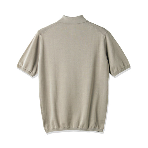 スビンプラチナム ニットポロシャツ サンド | ＋CLOTHET ONLINE