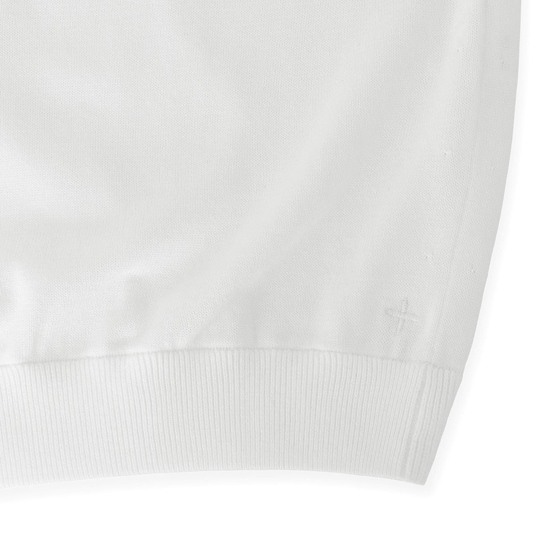 【Renewal】Knit Polo-shirt Color: White