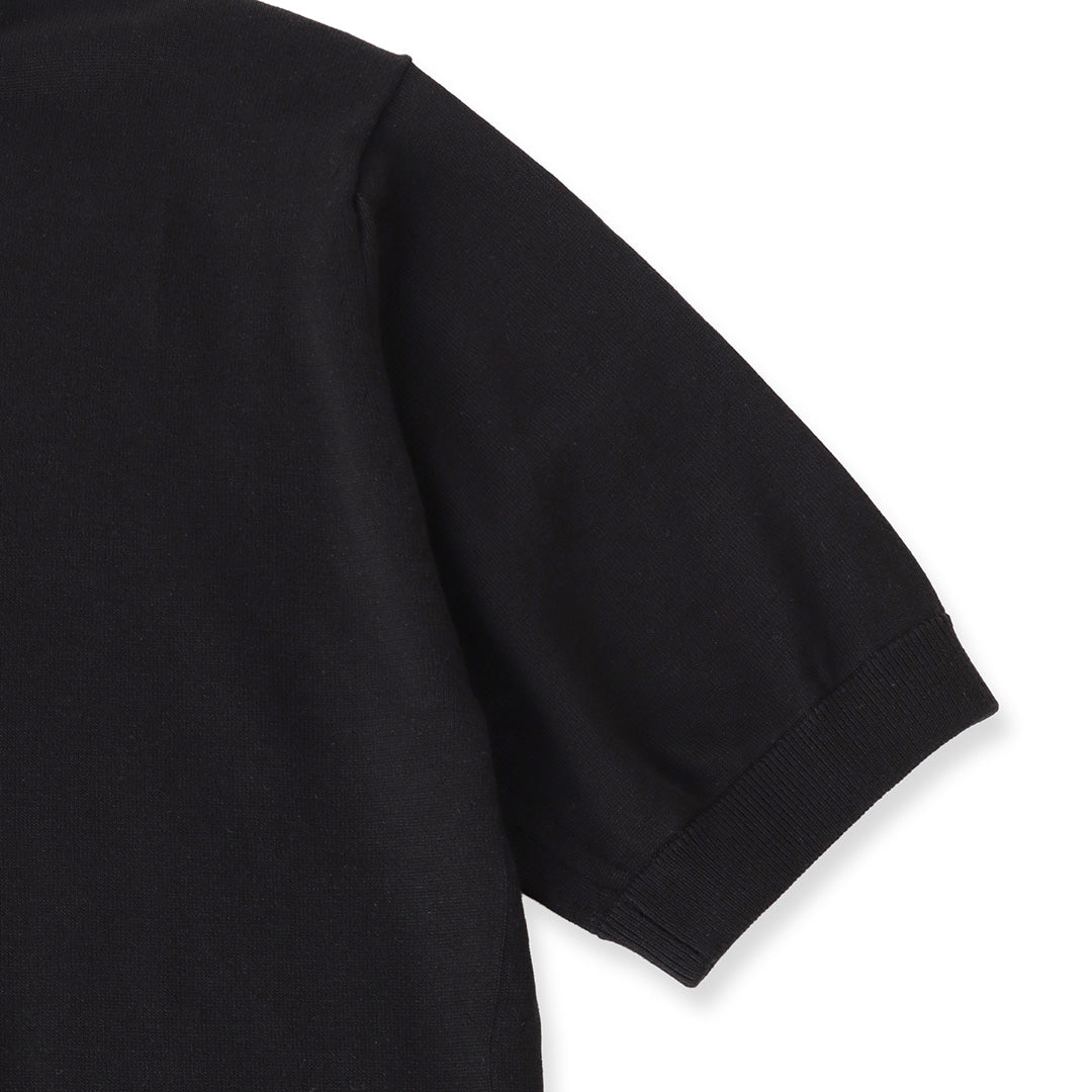 【Renewal】Knit T-shirt Color: Black