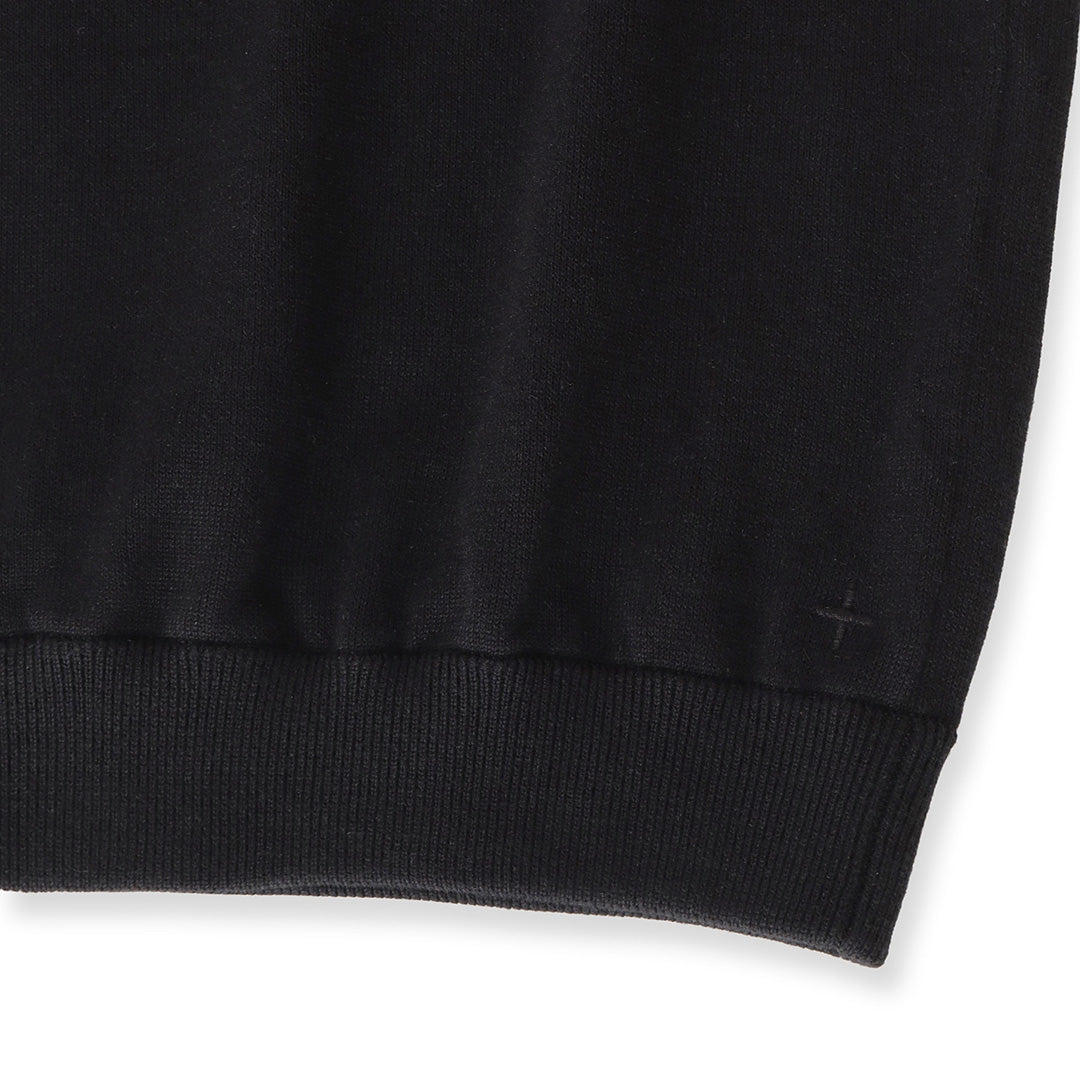【Renewal】Knit T-shirt Color: Black