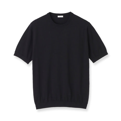 【Renewal】Knit T-shirt Color: Black