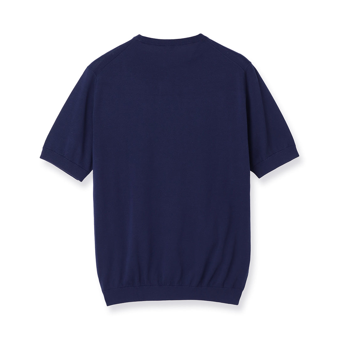 【Renewal】Knit T-shirt Color: Deep Blue