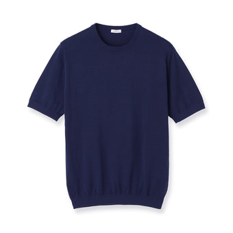 【Renewal】Knit T-shirt Color: Deep Blue