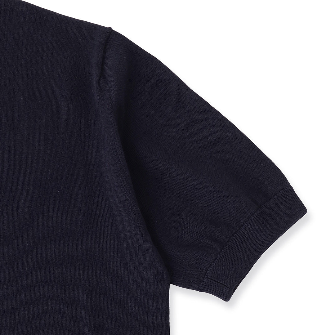 【Renewal】Knit T-shirt Color: Navy