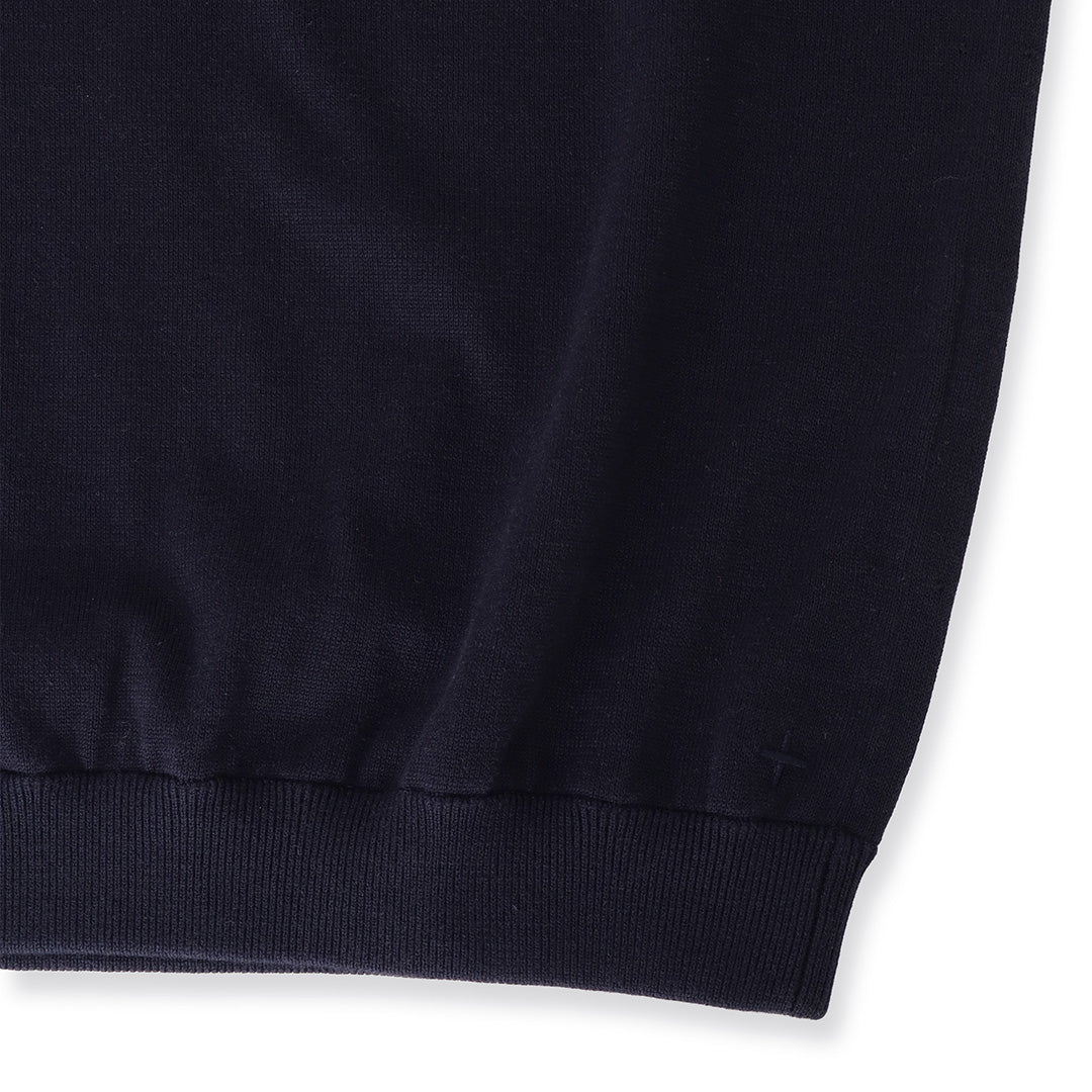 【Renewal】Knit T-shirt Color: Navy