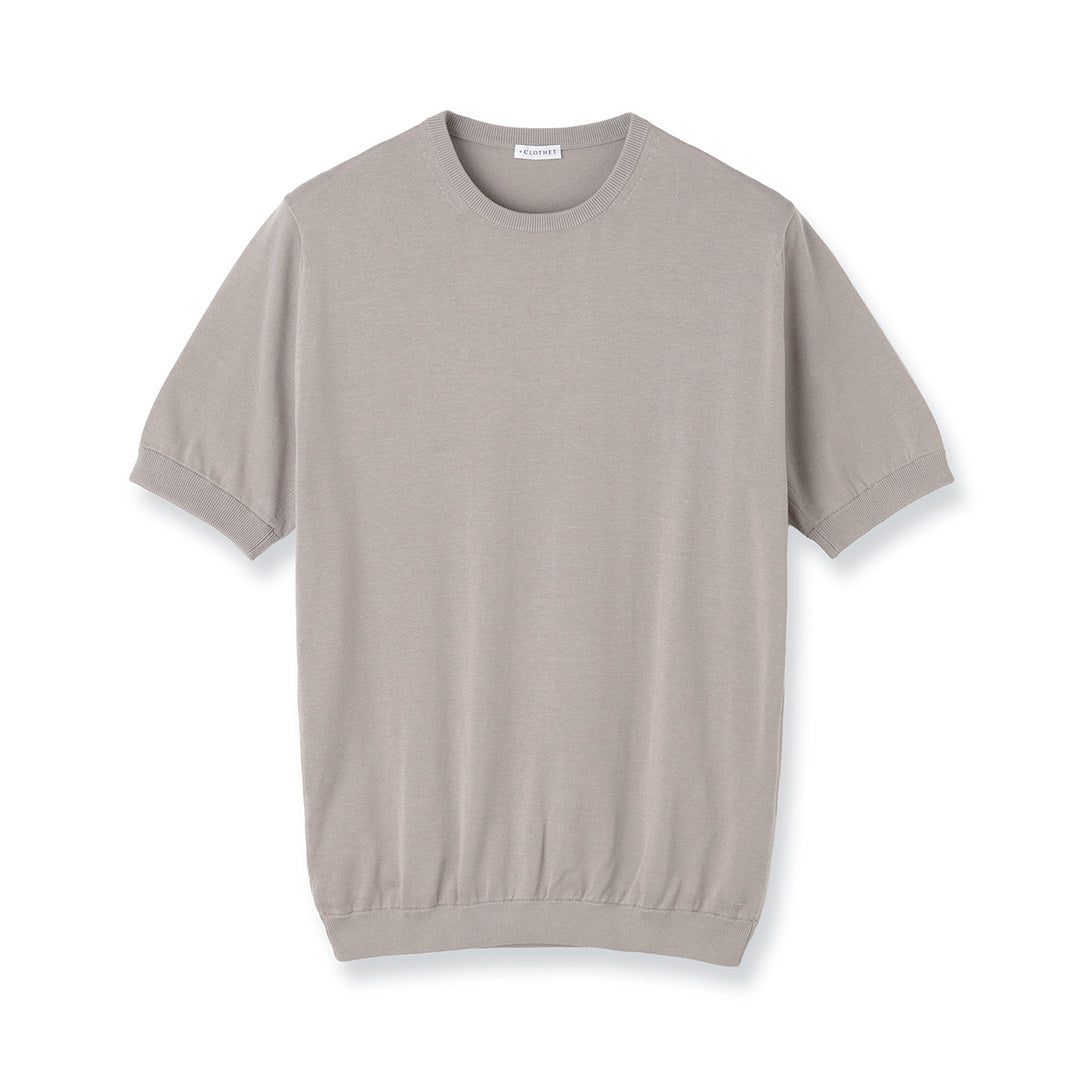【Renewal】Knit T-shirt Color: Sand