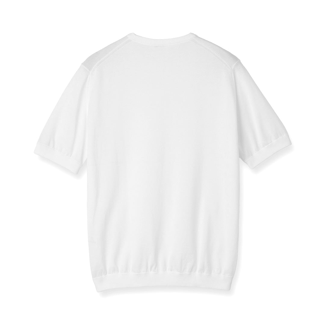 【Renewal】Knit T-shirt Color: White