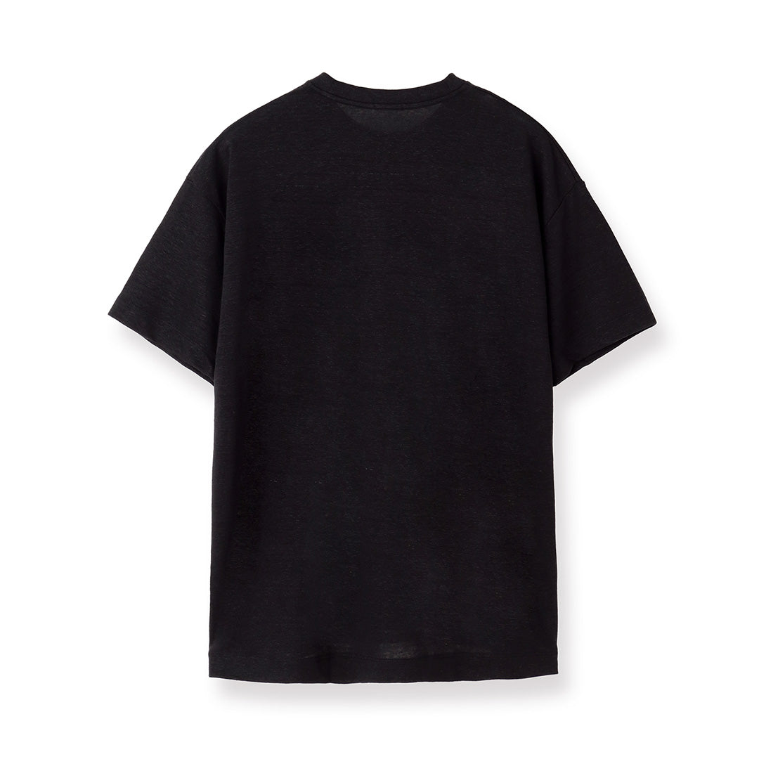 Rily 黒 Tシャツ リネンジャージー ビッグTシャツ ブラック | ＋CLOTHET ONLINE