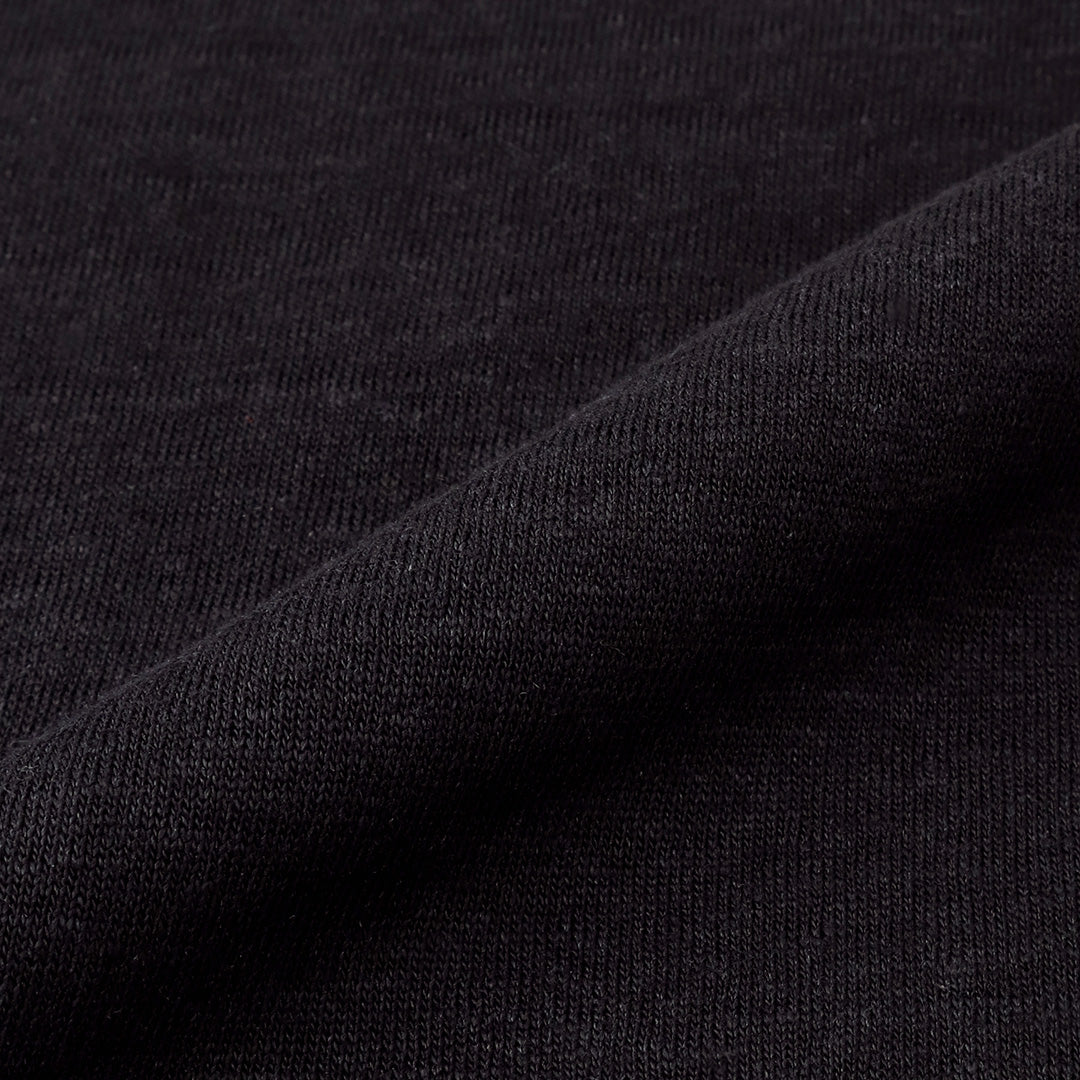Linen Jersey Big T-shirt Color: Black