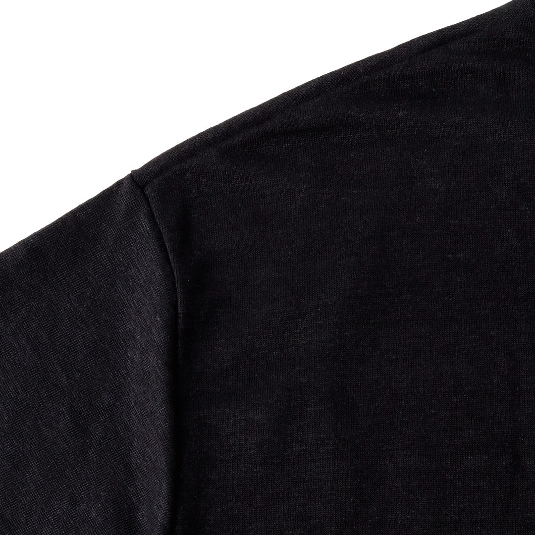 Linen Jersey Big T-shirt Color: Black