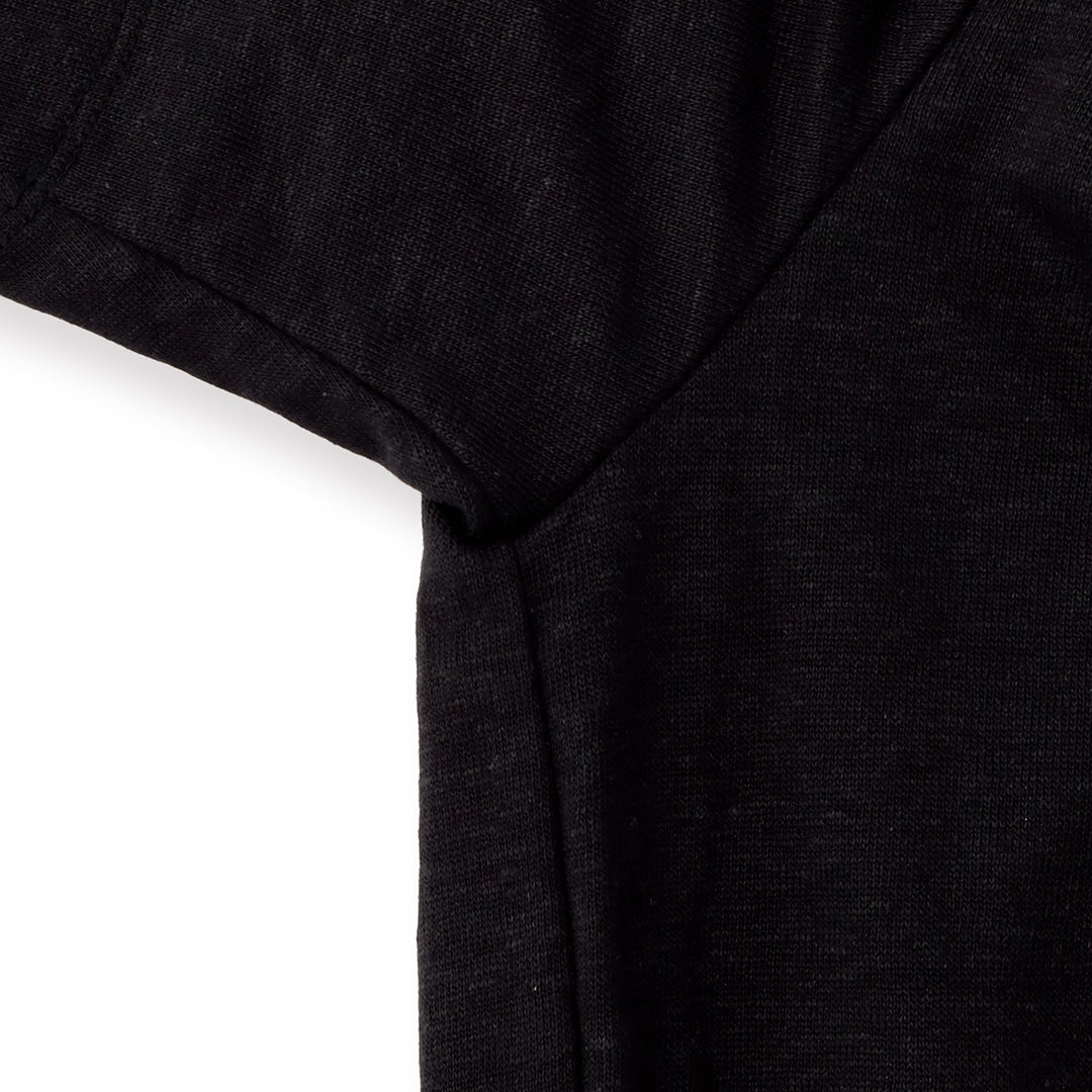 Linen Jersey Big T-shirt Color: Black