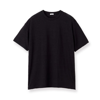 Linen Jersey Big T-shirt Color: Black