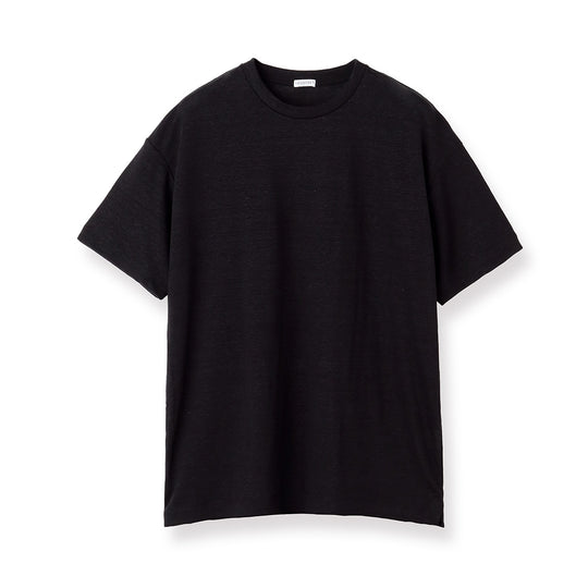 Linen Jersey Big T-shirt Color: Black
