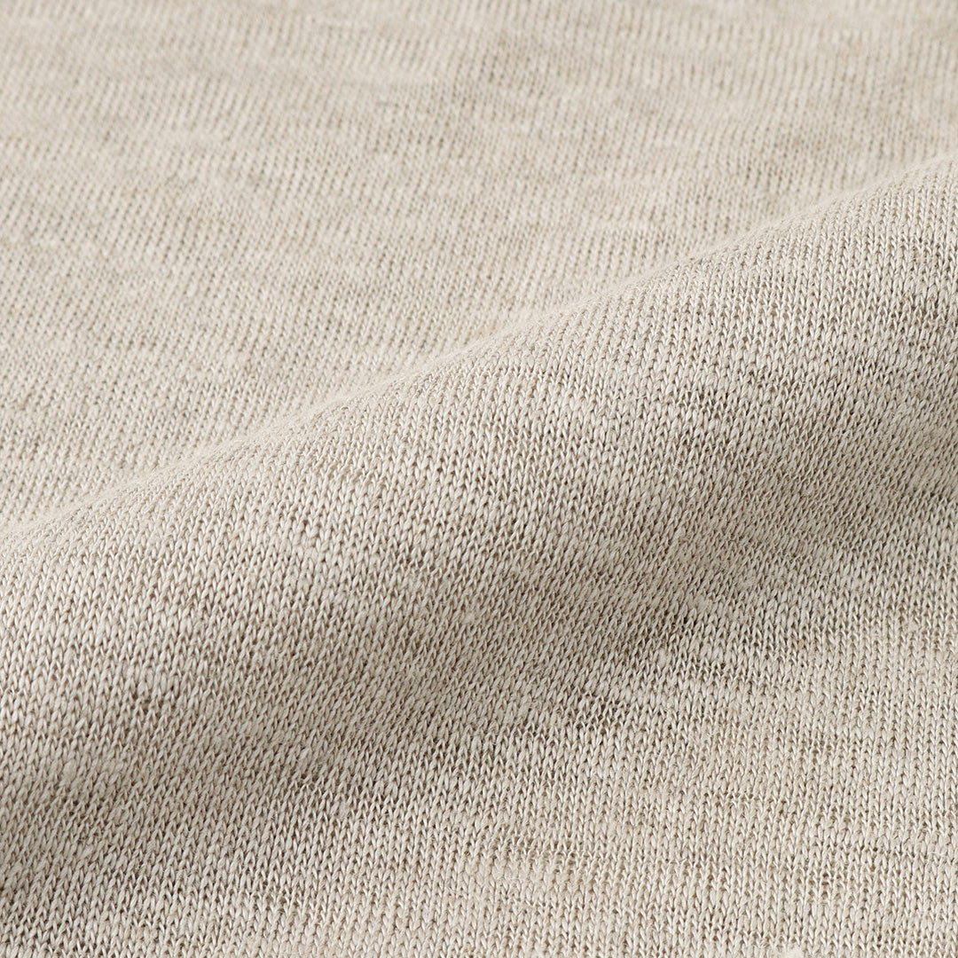 Linen Jersey Big T-shirt Color: Natural