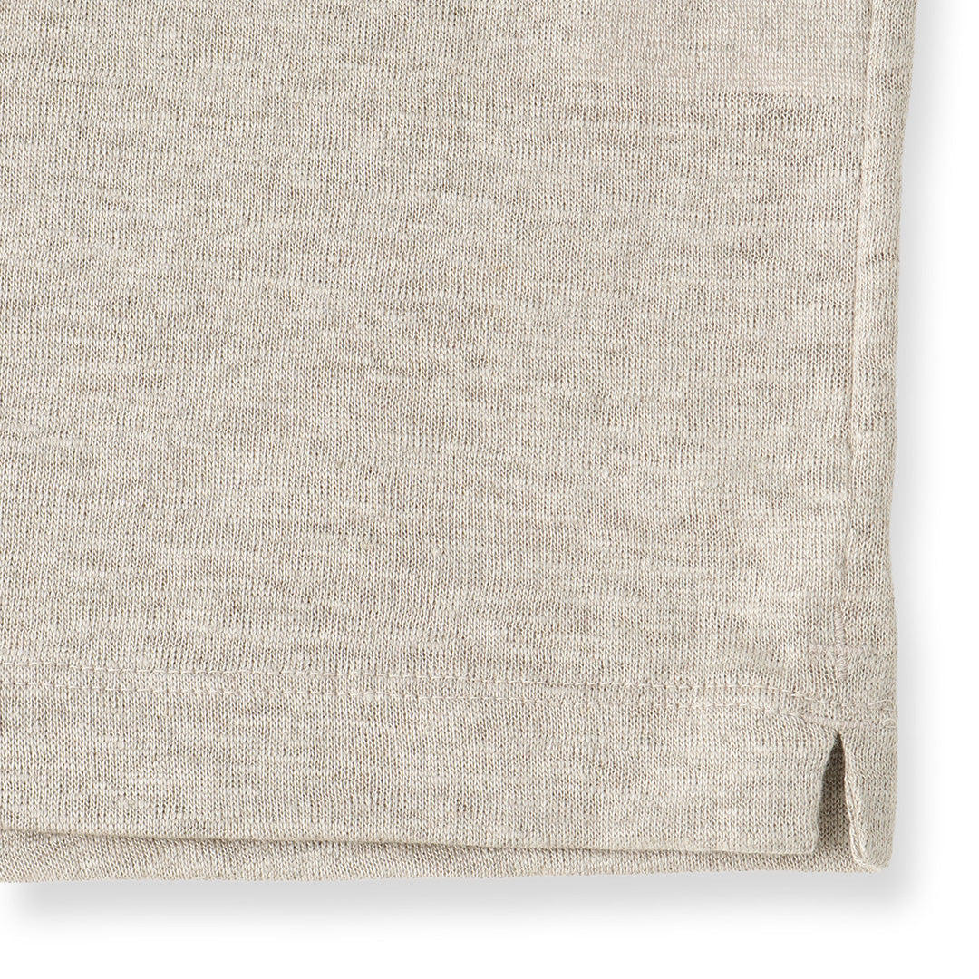 Linen Jersey Big T-shirt Color: Natural