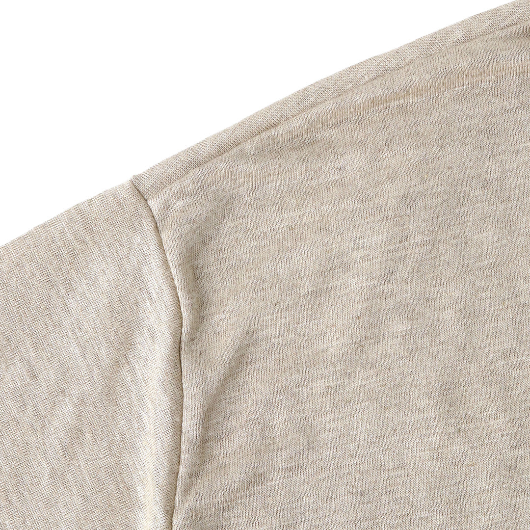 Linen Jersey Big T-shirt Color: Natural