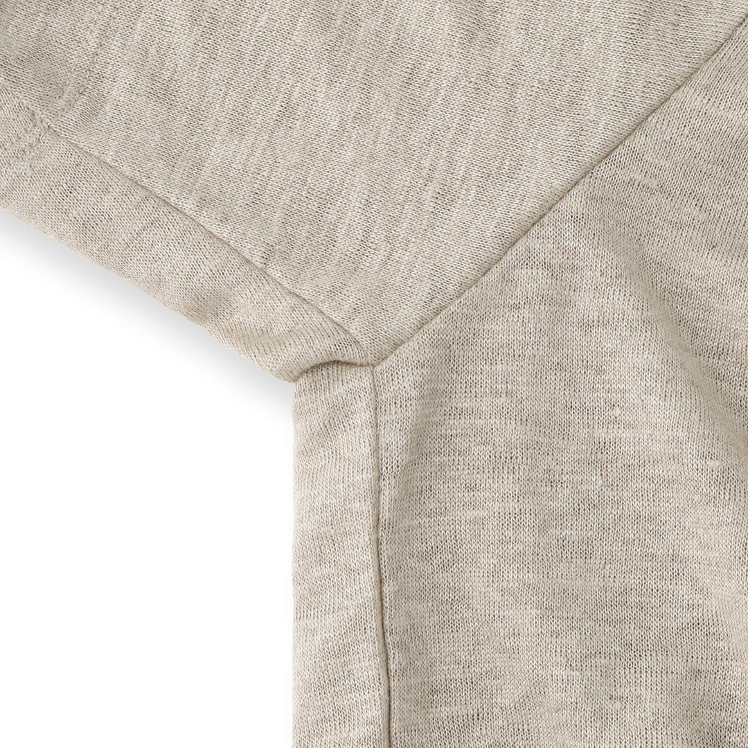 Linen Jersey Big T-shirt Color: Natural