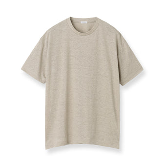 Linen Jersey Big T-shirt Color: Natural
