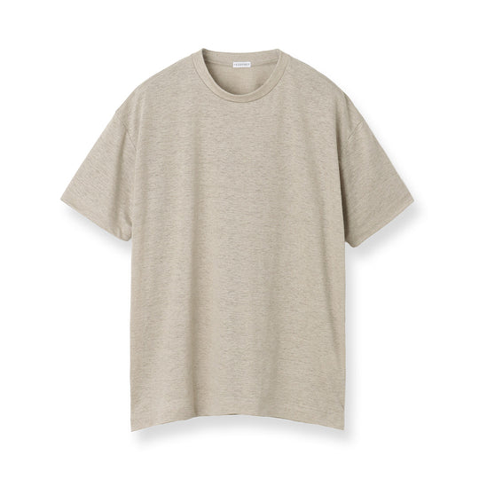 Linen Jersey Big T-shirt Color: Natural
