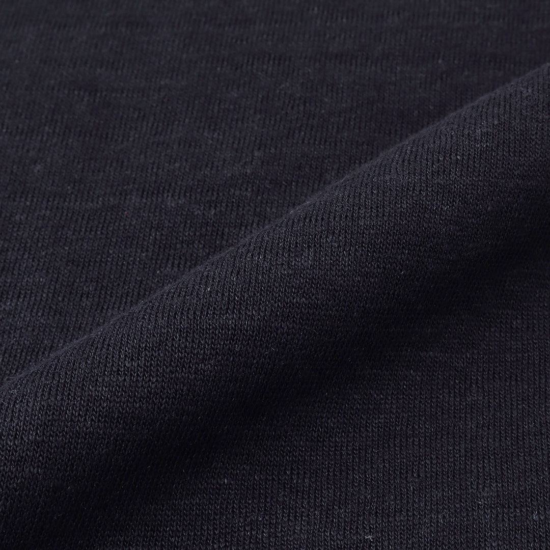 Linen Jersey Big T-shirt Color: Navy