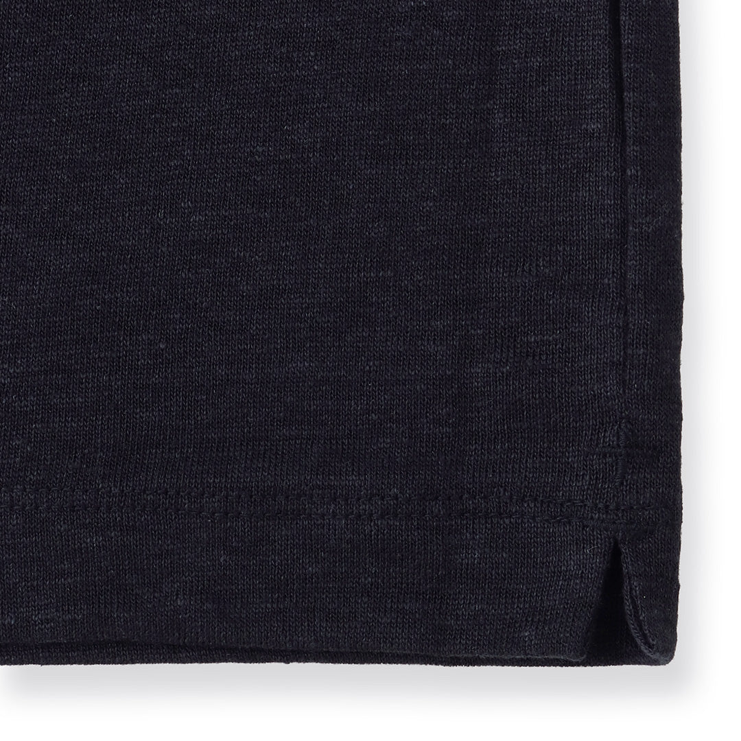 Linen Jersey Big T-shirt Color: Navy