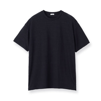Linen Jersey Big T-shirt Color: Navy