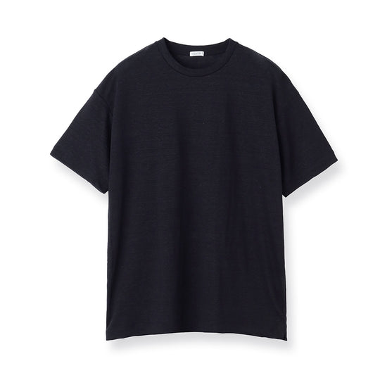 Linen Jersey Big T-shirt Color: Navy