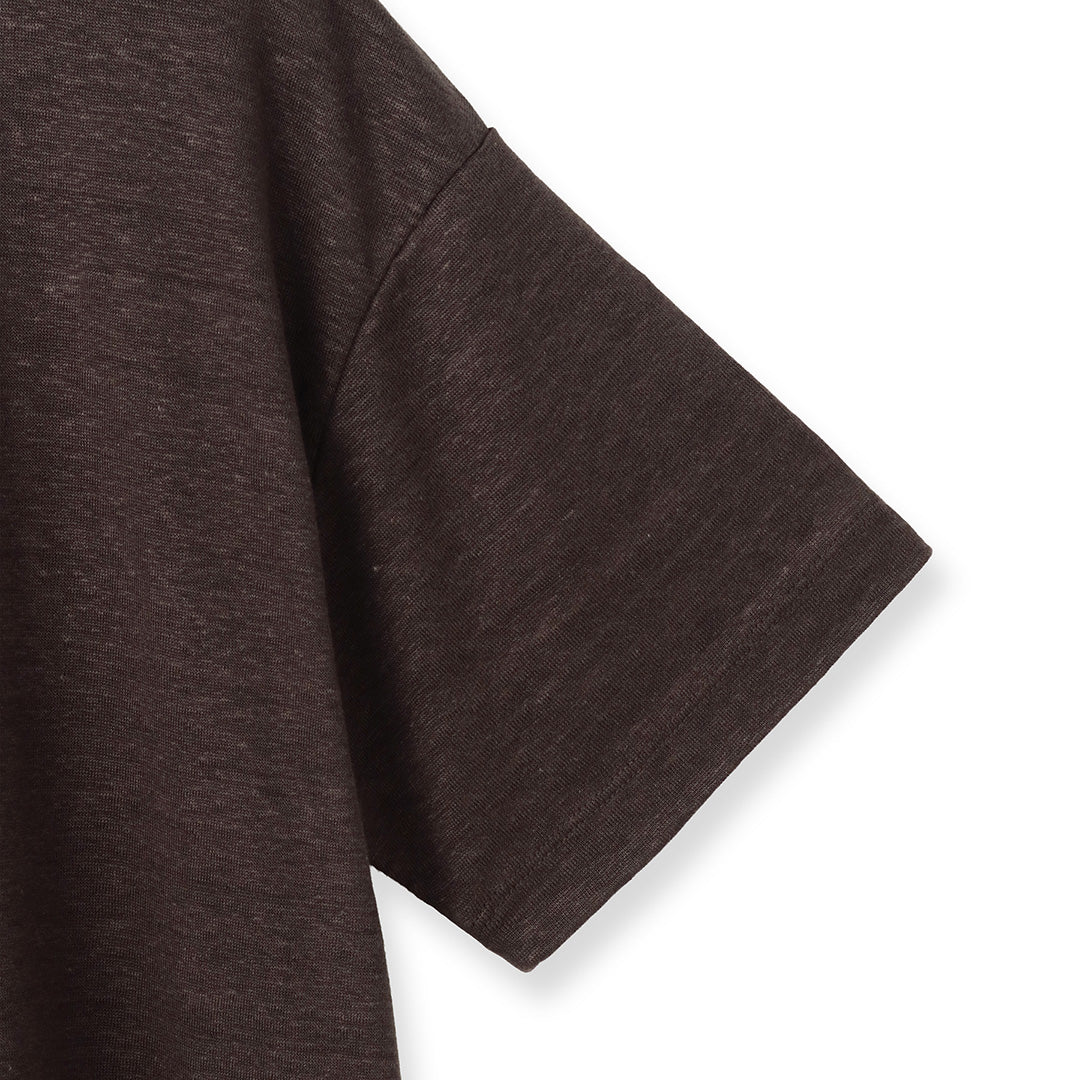 Linen Jersey Big T-shirt Color: Oak