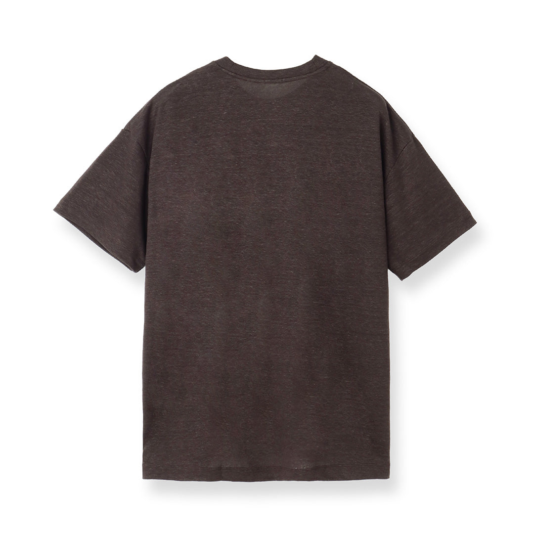 Linen Jersey Big T-shirt Color: Oak