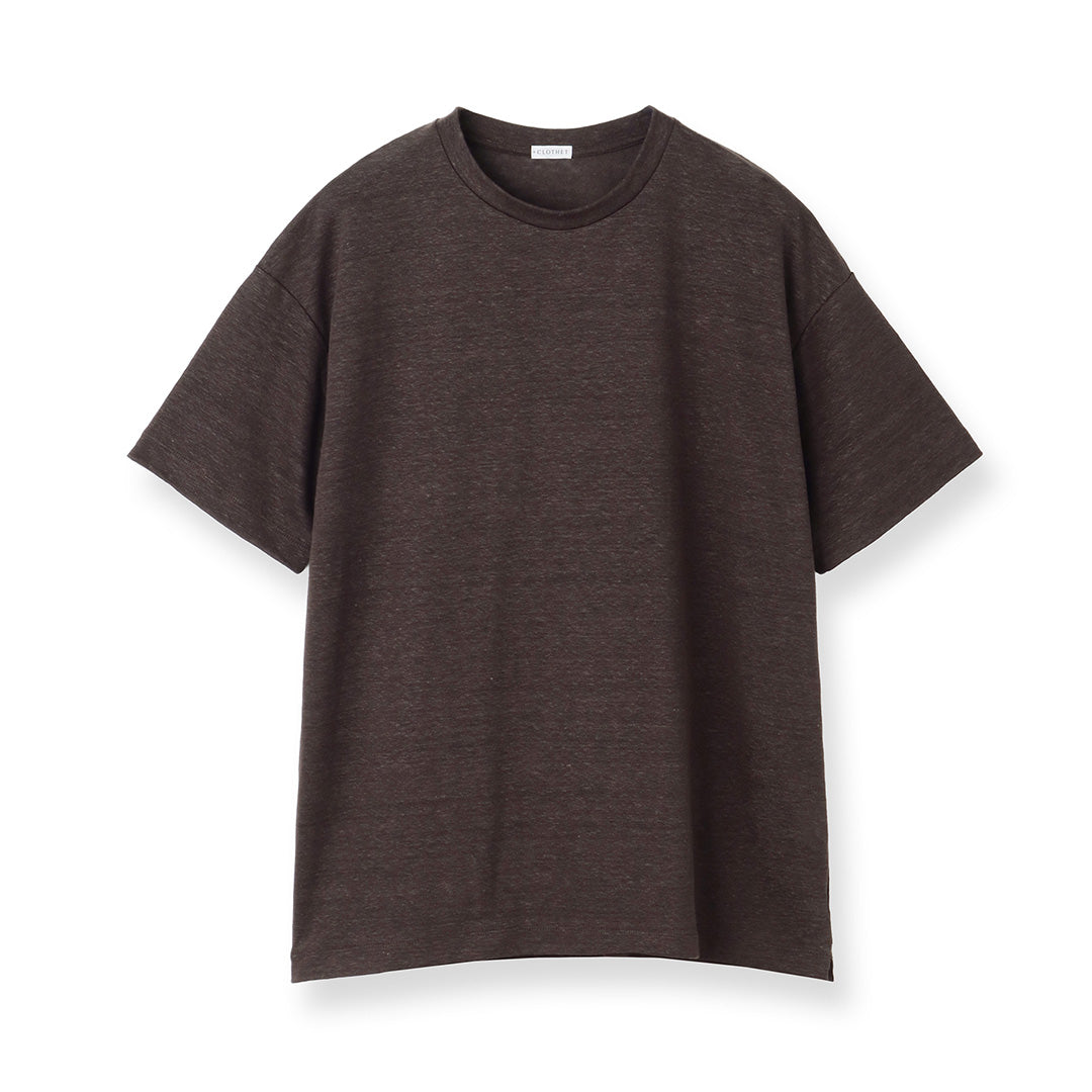 Linen Jersey Big T-shirt Color: Oak