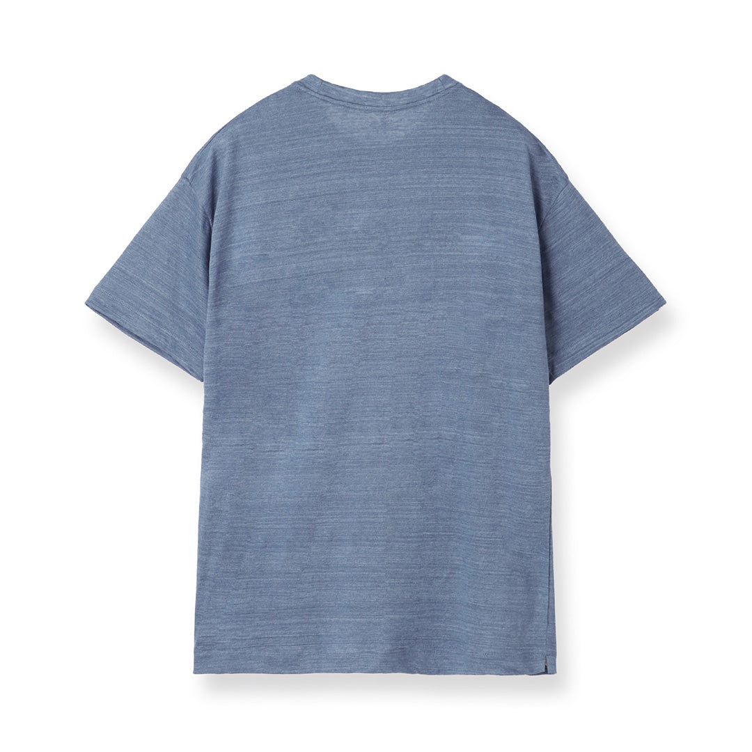 Linen Jersey Big T-shirt Color: Slate Blue