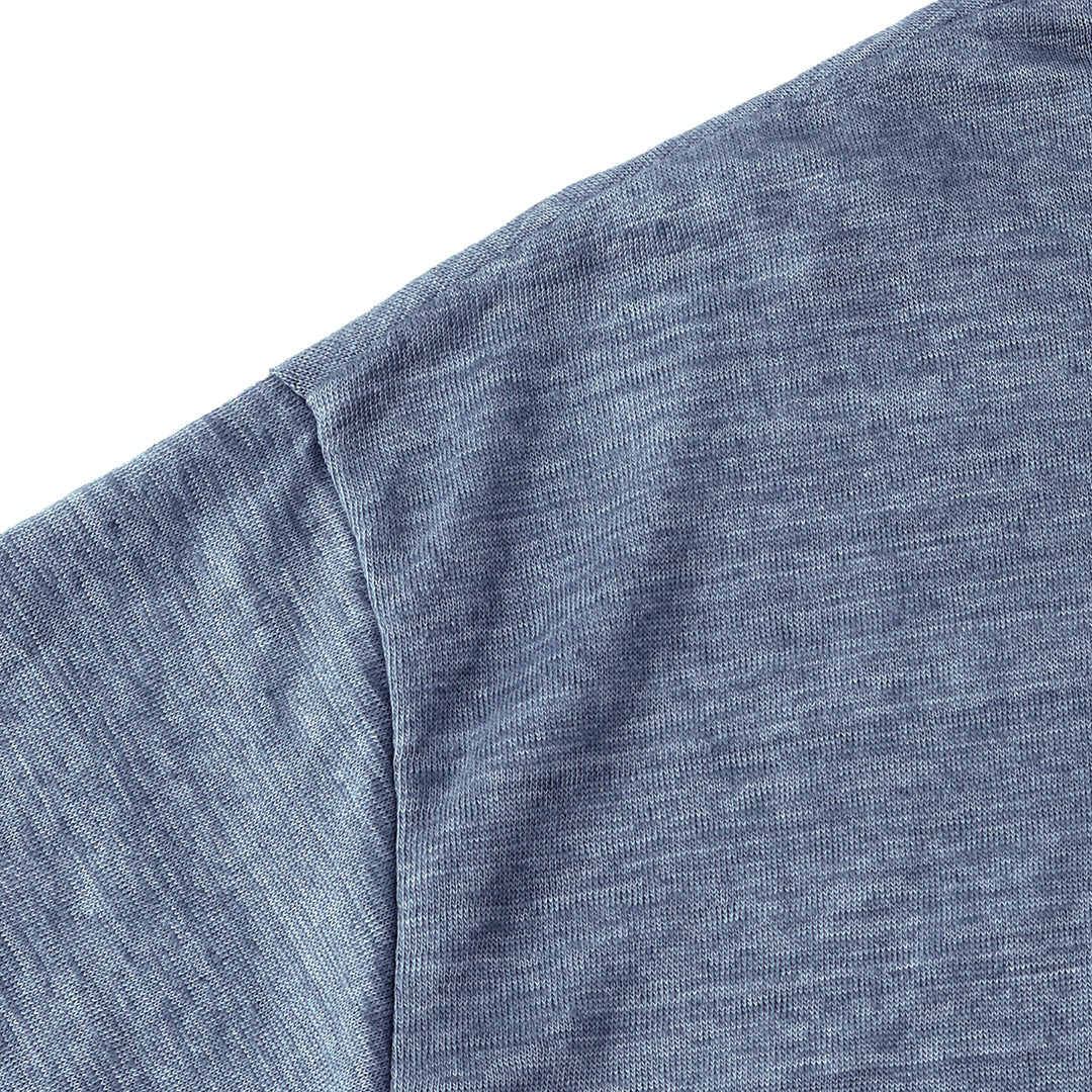 Linen Jersey Big T-shirt Color: Slate Blue