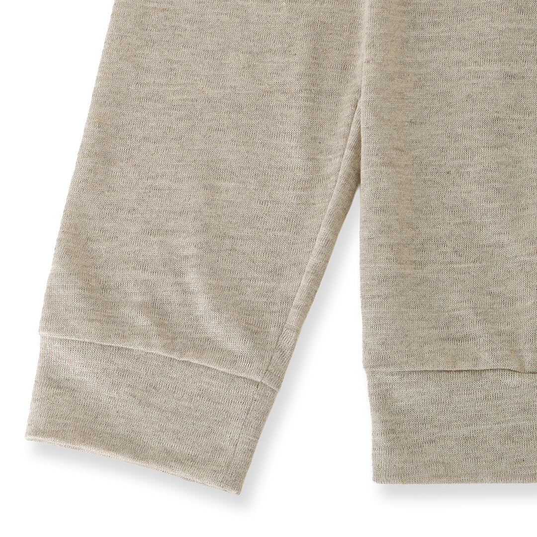 Linen Jersey Cardigan Color: Natural