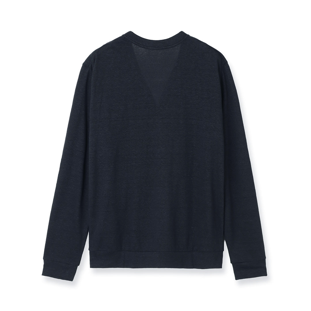 リネンジャージーカーディガン ネイビー | ＋CLOTHET ONLINE