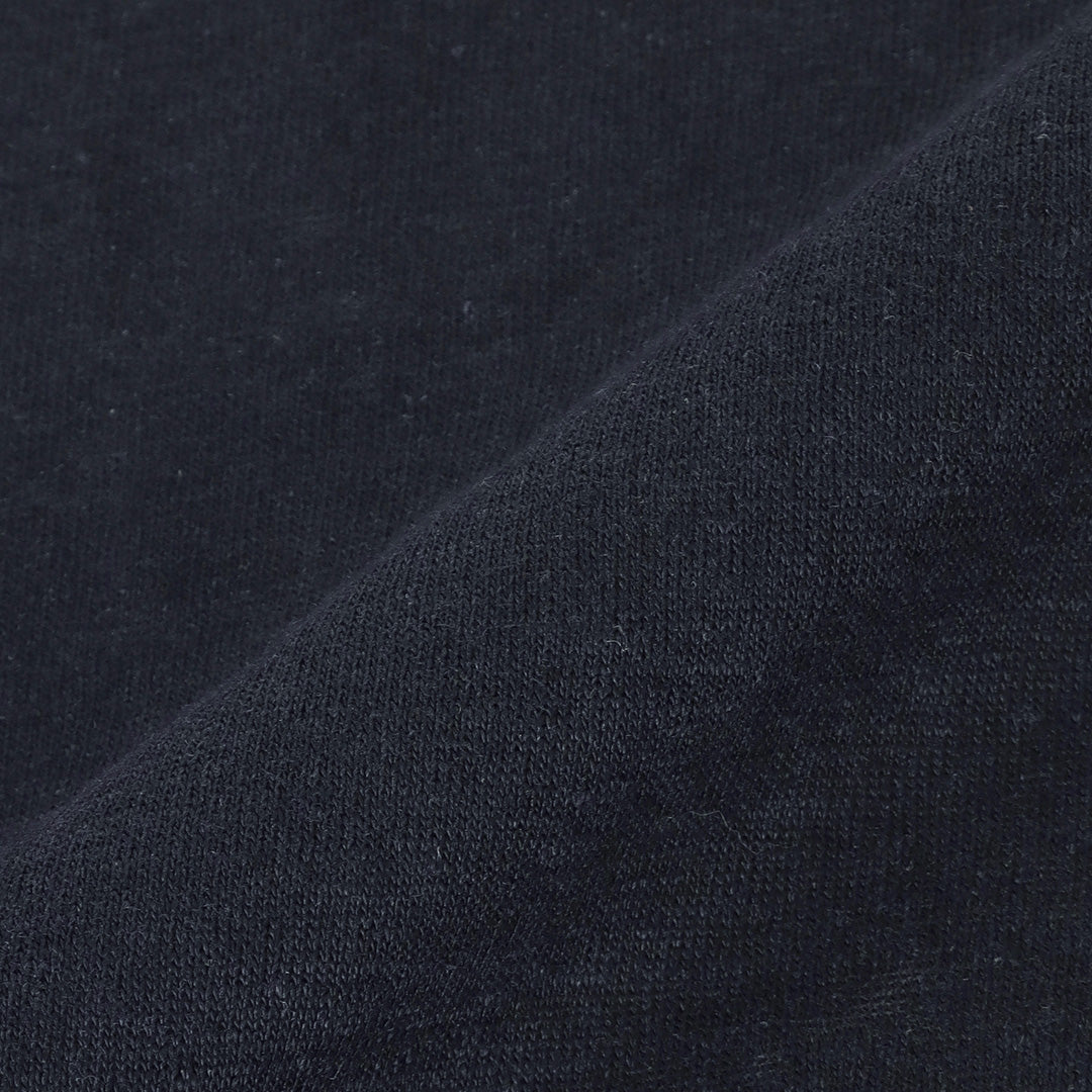 Linen Jersey Cardigan Color: Navy