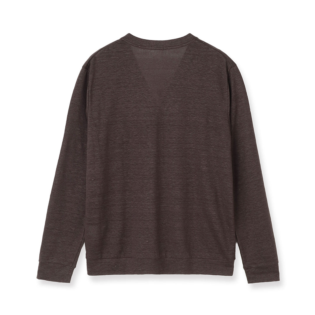 linenカーディガン リネンジャージーカーディガン オーク | ＋CLOTHET ONLINE