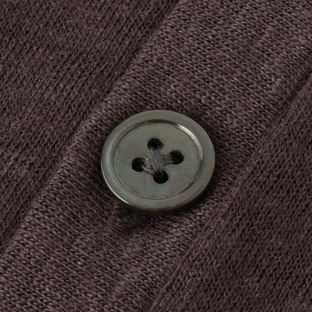 Linen Jersey Cardigan Color: Oak