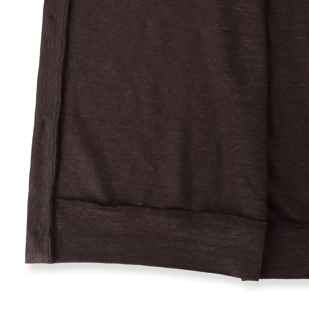 Linen Jersey Cardigan Color: Oak