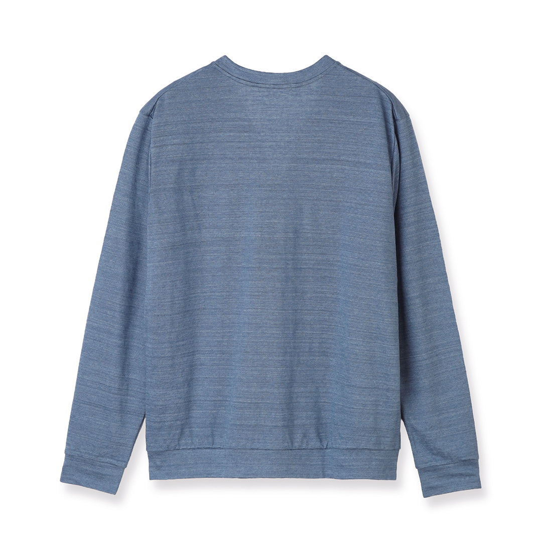 Linen Jersey Cardigan Color: Slate Blue