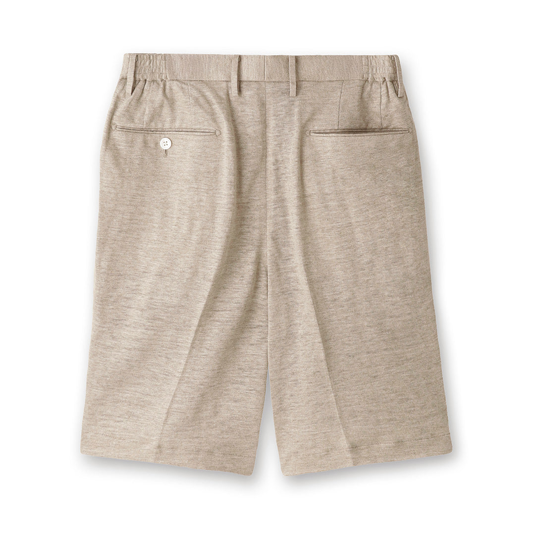 Linen Jersey Short Pants Color: Natural