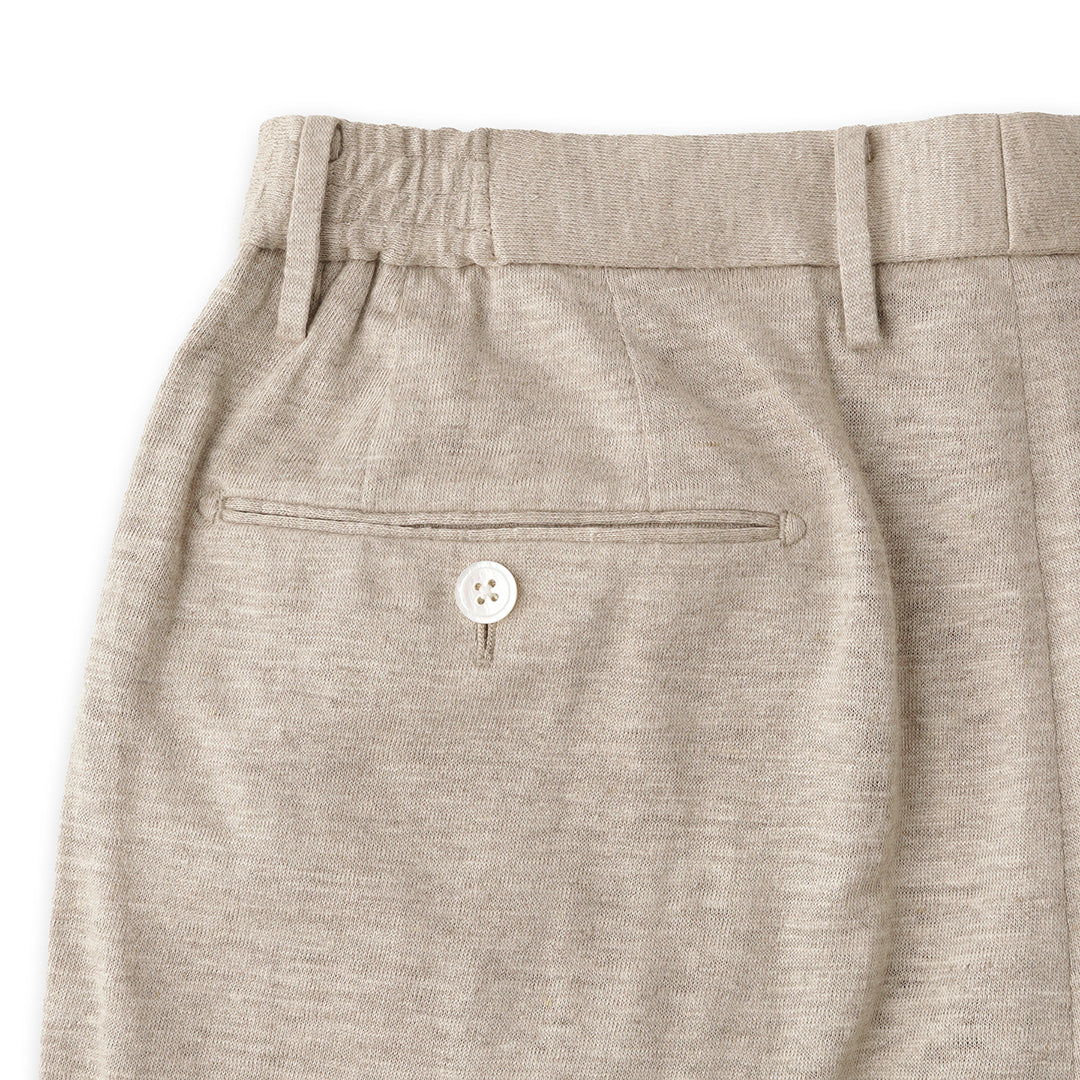 Linen Jersey Short Pants Color: Natural