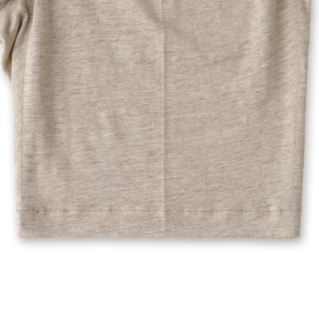 Linen Jersey Short Pants Color: Natural