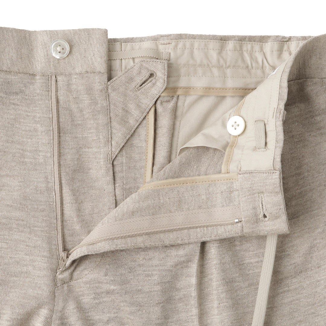 Linen Jersey Short Pants Color: Natural