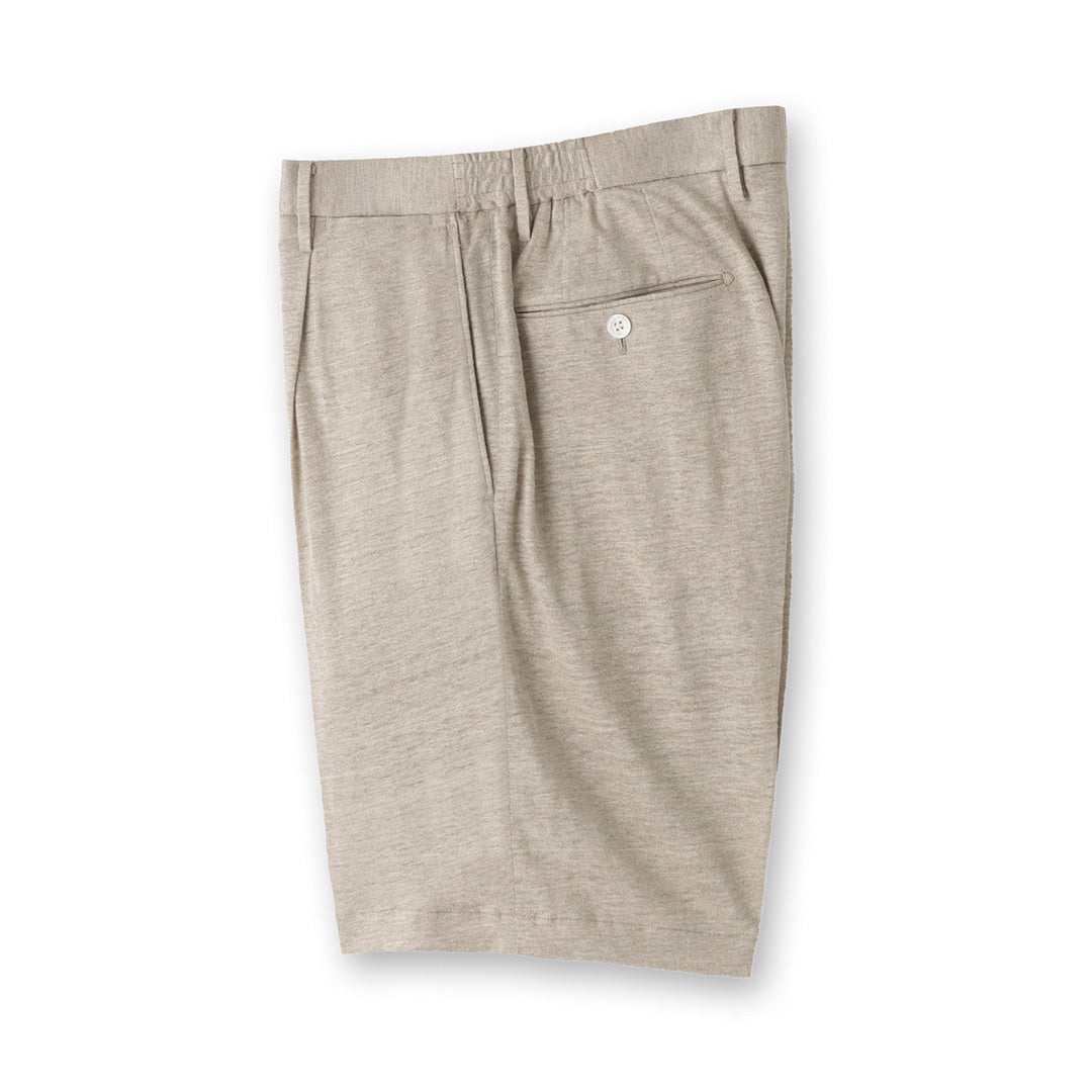 Linen Jersey Short Pants Color: Natural